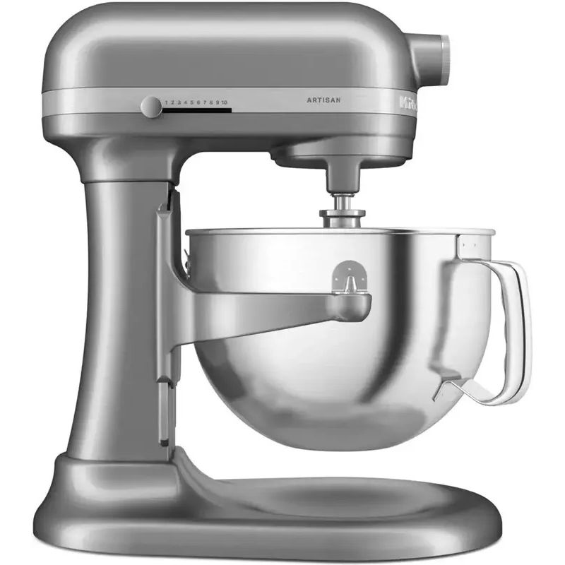 Планетарный миксер KitchenAid Artisan с подъемной чашей 5.6 л серебристый (5KSM60SPXECU) - фото 1