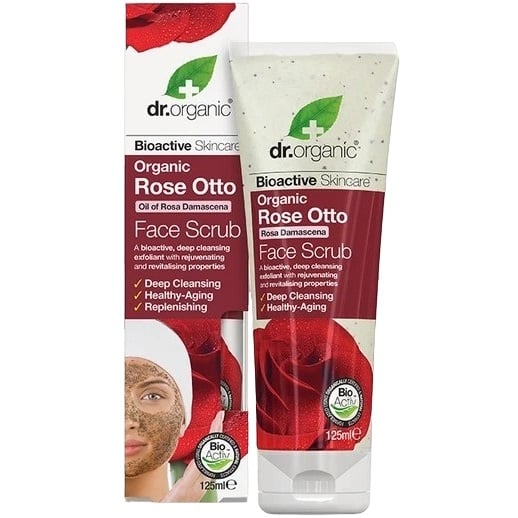 Скраб для обличчя Троянда Отто Dr. Organic Bioactive Skincare Rose Otto Face Scrub 125 мл - фото 1
