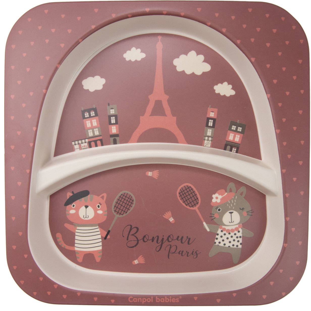 Набір посуду Canpol babies Bonjour Paris, 5 предметів, червоний (9/227_red) - фото 3