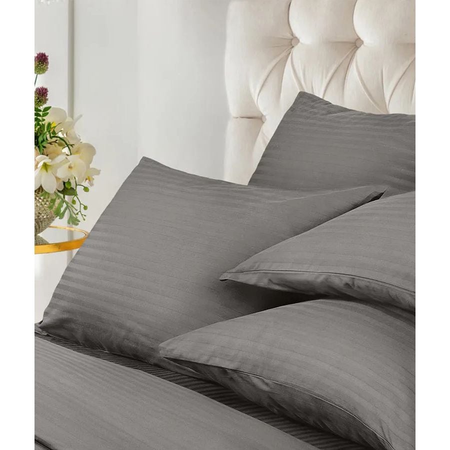 Набор наволочек LightHouse Mf Stripe Graphite, 70х50 см, 2 шт., серый (604996) - фото 5