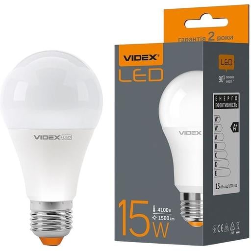 Светодиодная лампа LED Videx A65e 15W E27 4100K (VL-A65e-15274) - фото 1