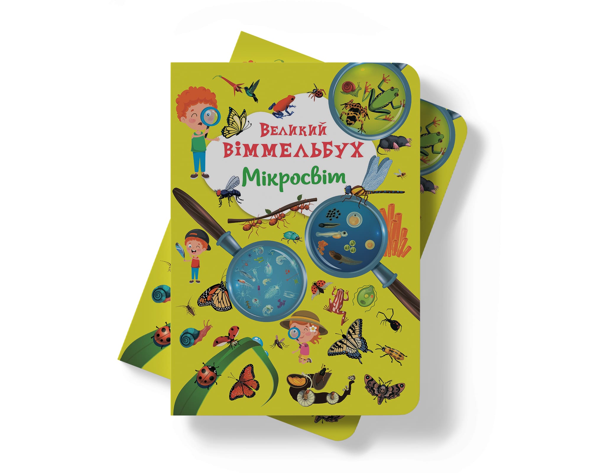 Книга-картонка Кристал Бук Большой иммельбух Микромир, с меганалипками (F00028206) - фото 8