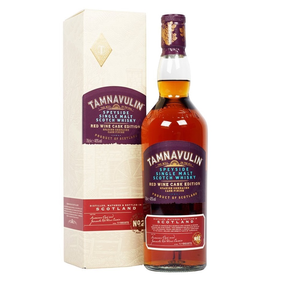 Виски Tamnavulin Red Wine Cask Edition Single Malt Scotch Whisky, 40%, 0,7 л - фото 1