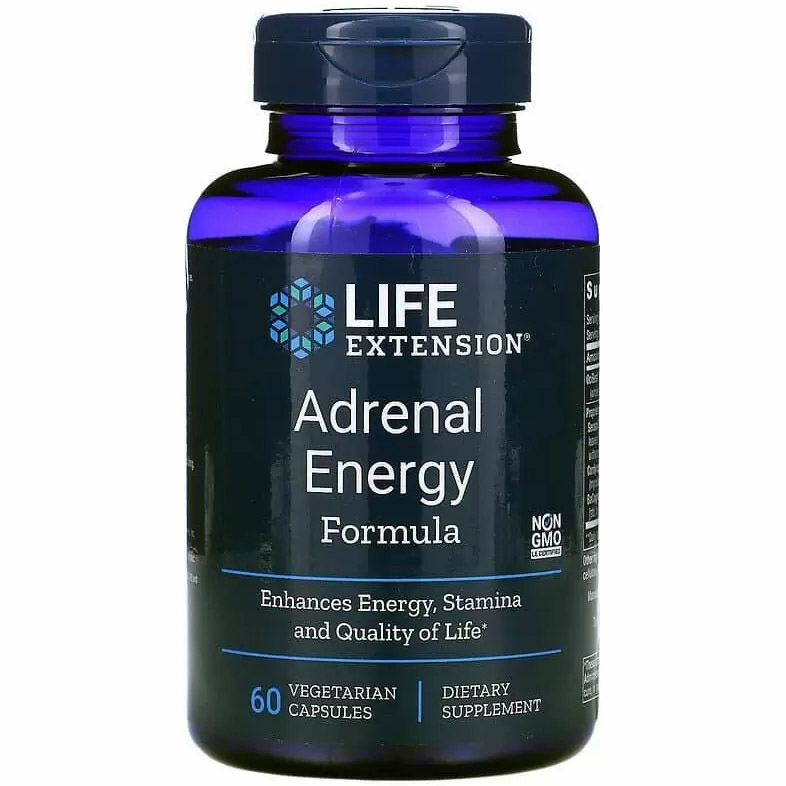 Харчова добавка для підтримки надниркових залоз Life Extension Adrenal Energy Formula 60 капсул - фото 1