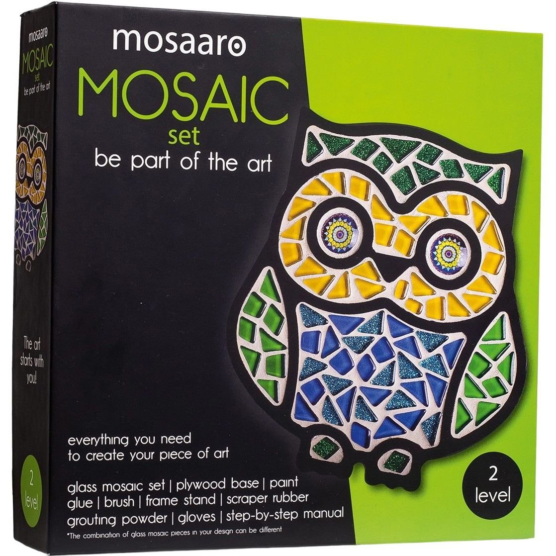 Стеклянная мозаика Mosaaro Сова (MA2004) - фото 1
