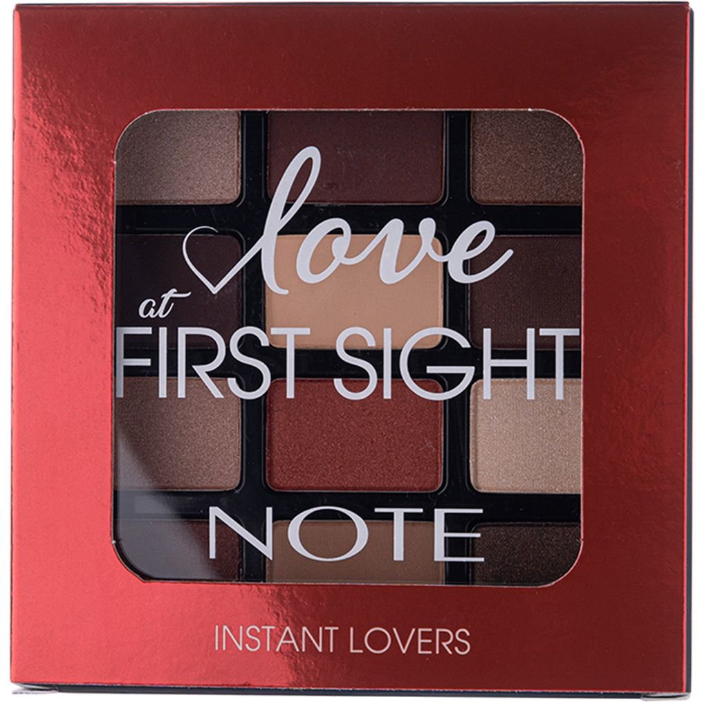 Палетка тіней Note Cosmetique Love At First Sight Eyeshadow Palette тон 202 (Instant Lovers) 15.6 г - фото 4
