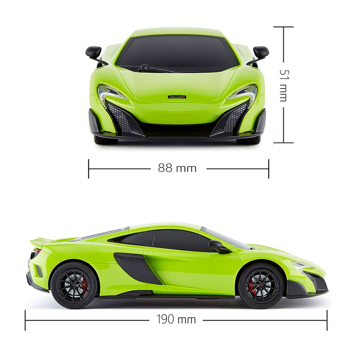 Автомобіль KS Drive на р/к Mclaren 675LT, 1:24, 2.4Ghz зелений (124GMGR) - фото 5