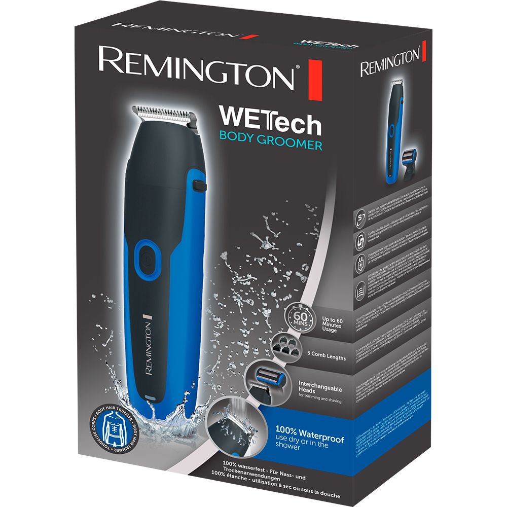 Триммер Remington WeTech для бороды, усов и тела черно-синий (BHT6256) - фото 3