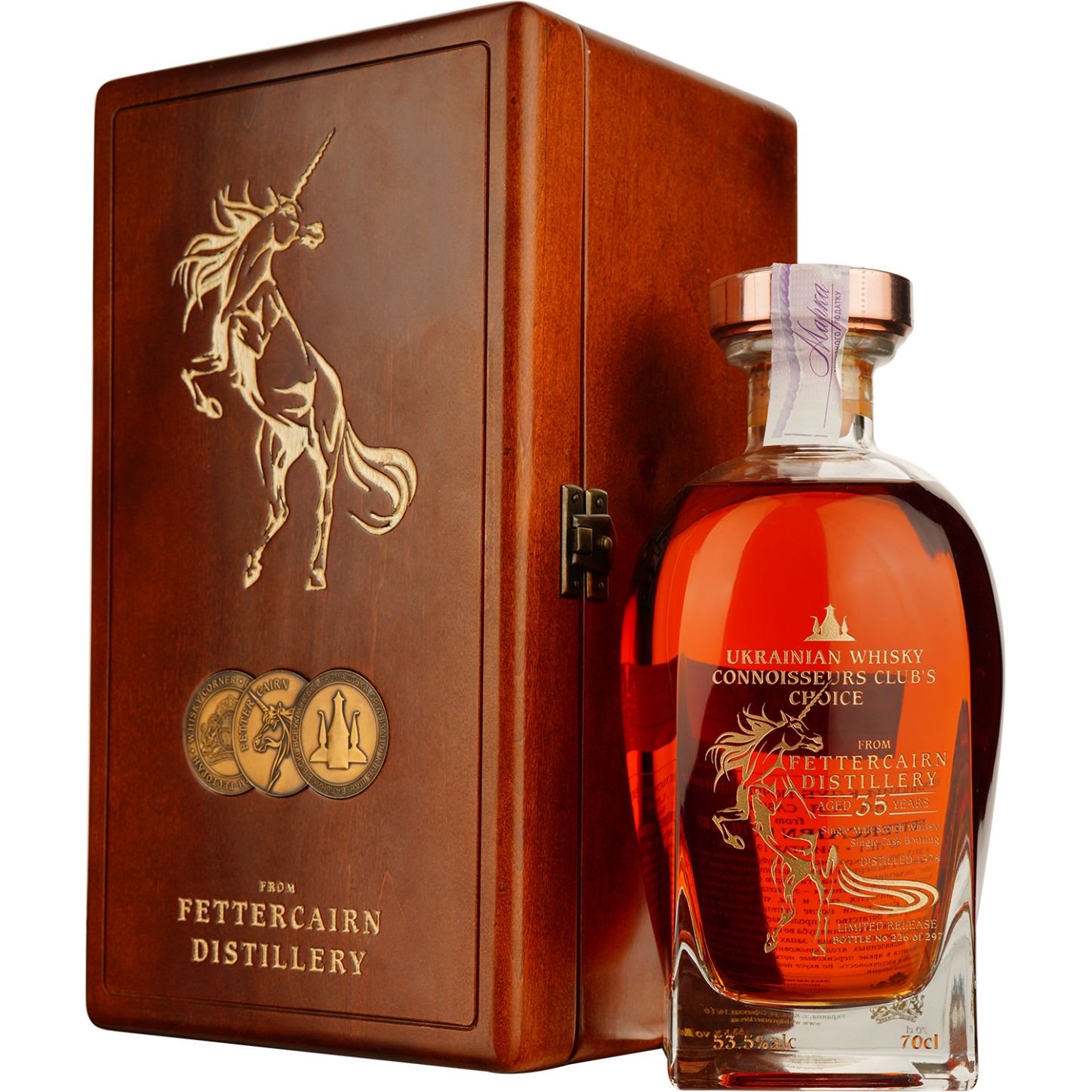 Віскі Fettercairn 35 Years Old 1978 Single Malt Scotch Whisky 53.5% 0.7 л у подарунковій упаковці - фото 1