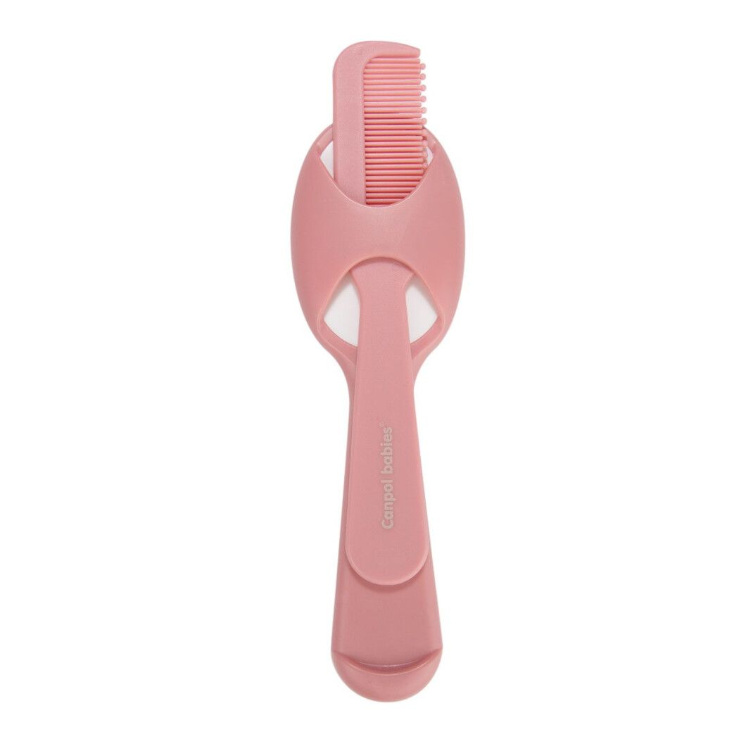 Щетка для волос с гребешком Canpol babies, розовый (56/160_pin) - фото 5