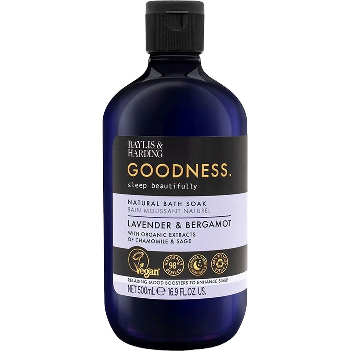 Пена для ванной Baylis & Harding Goodness Sleep Lavender and Bergamot 500 мл - фото 1