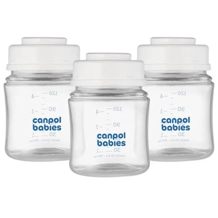 Набір пляшечок Canpol babies, для молока та їжі, 3 шт. х120 мл (35/235) - фото 1