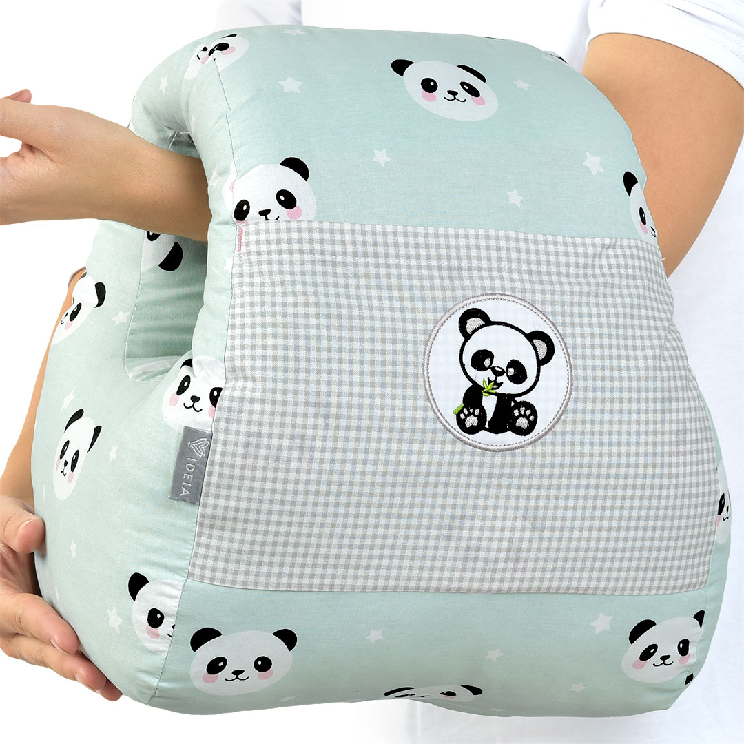 Подушка для годування Papaella Mini Панда, 28х30 см, м'ята (8-31999) - фото 11