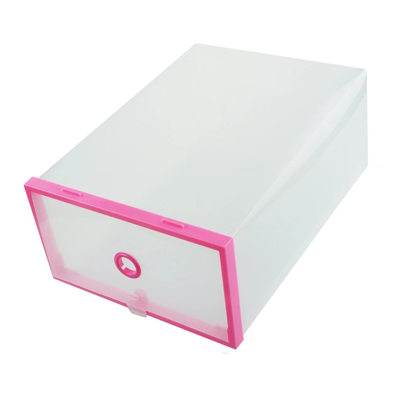 Пластиковий контейнер для взуття Supretto, складний, рожевий (4746-0002) - фото 1