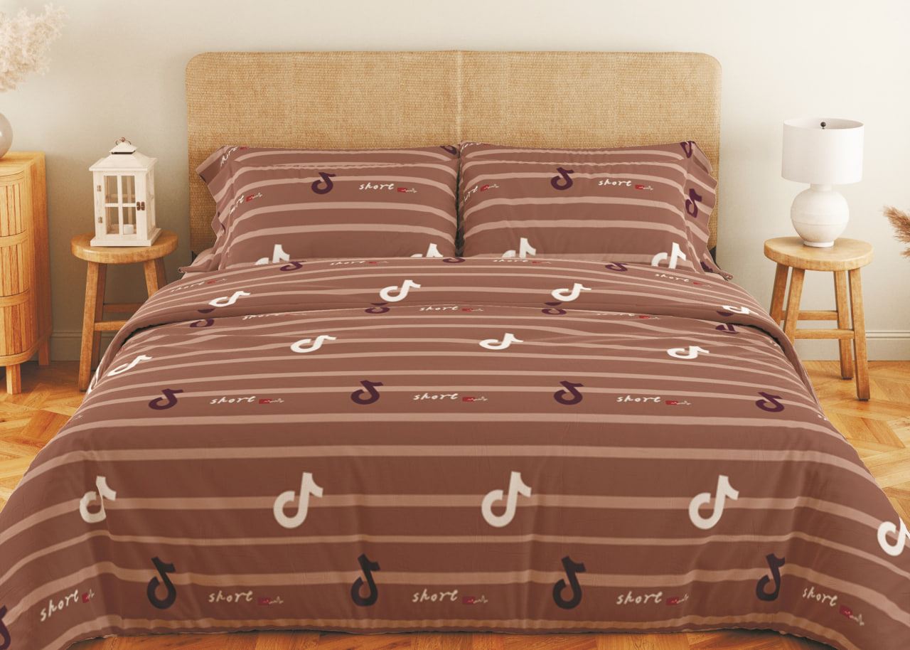 Комплект постільної білизни ТЕП Soft dreams Line Brown двоспальний коричневий (2-03858_26453) - фото 1