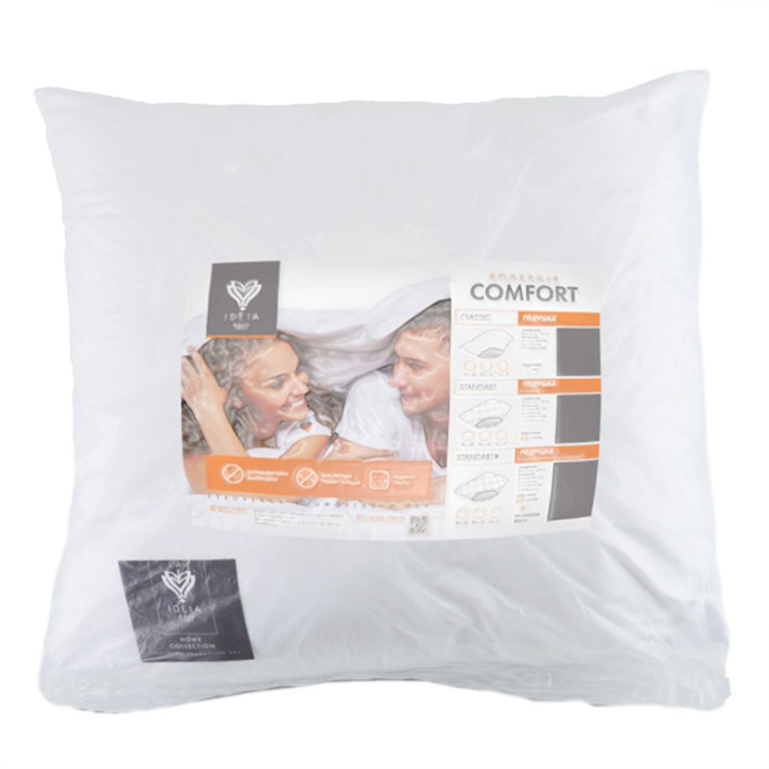 Подушка Ideia Comfort Classic, 70х70 см, білий (8-11883) - фото 2