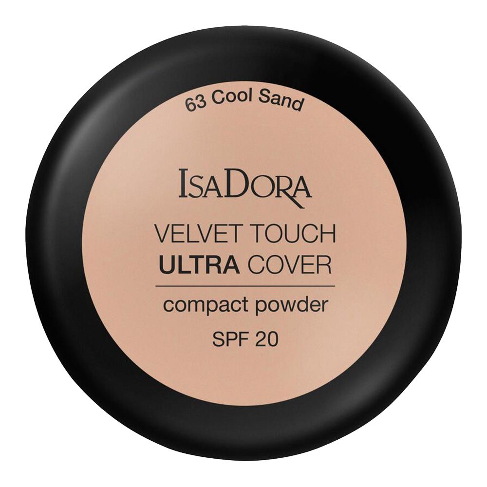 Компактна пудра для обличчя IsaDora Velvet Touch Ultra Cover SPF 20, відтінок 63 (Cool Sand), вага 7,5 г (551392) - фото 1