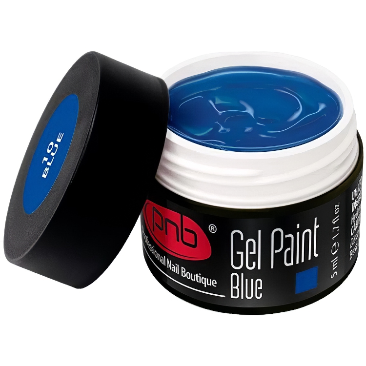 Гель-фарба PNB UV/LED Gel Paint Blue 10 синя 5 мл - фото 1