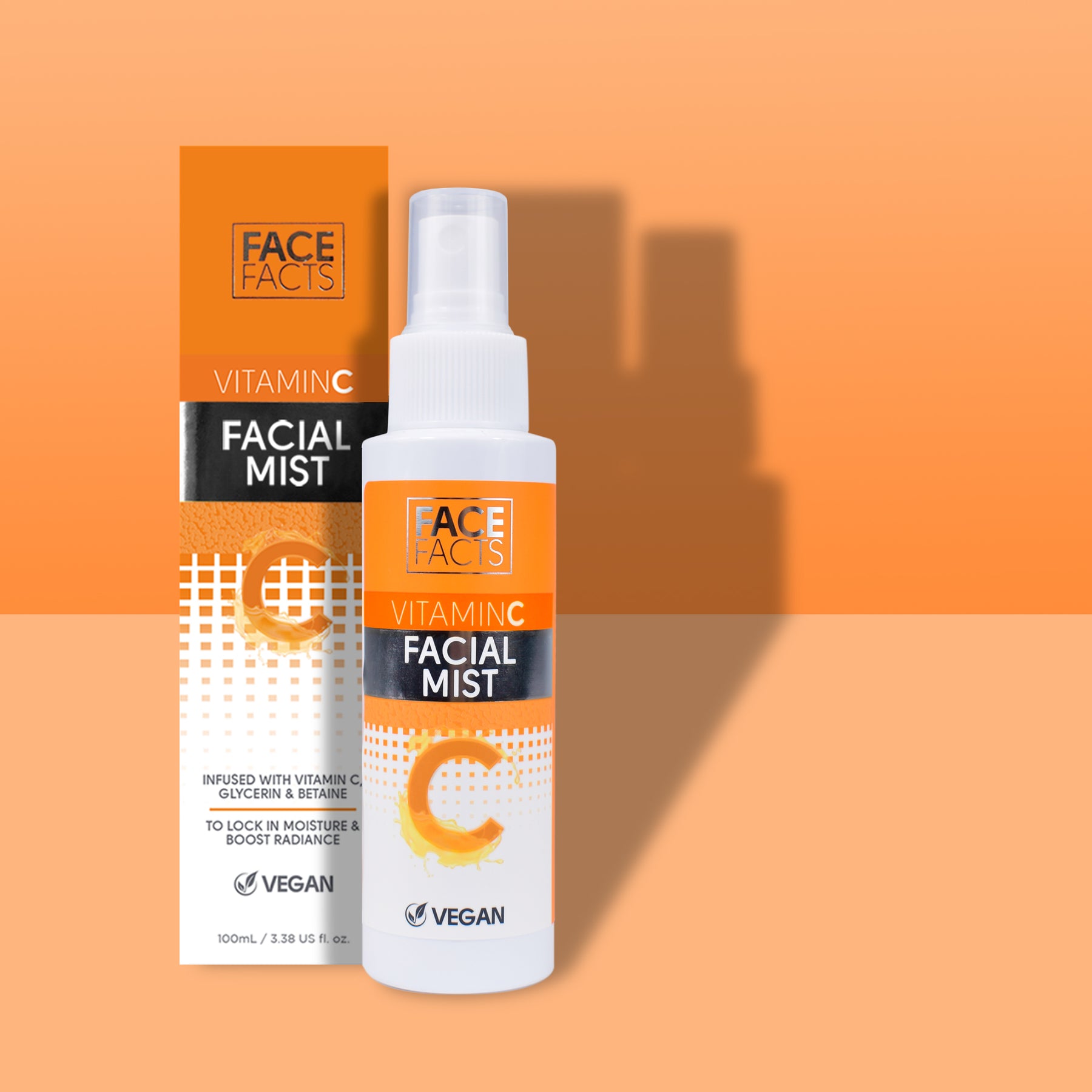 Тонизирующий и освежающий мист для лица Face Facts Vitamin C Facial Mist 100 см - фото 2