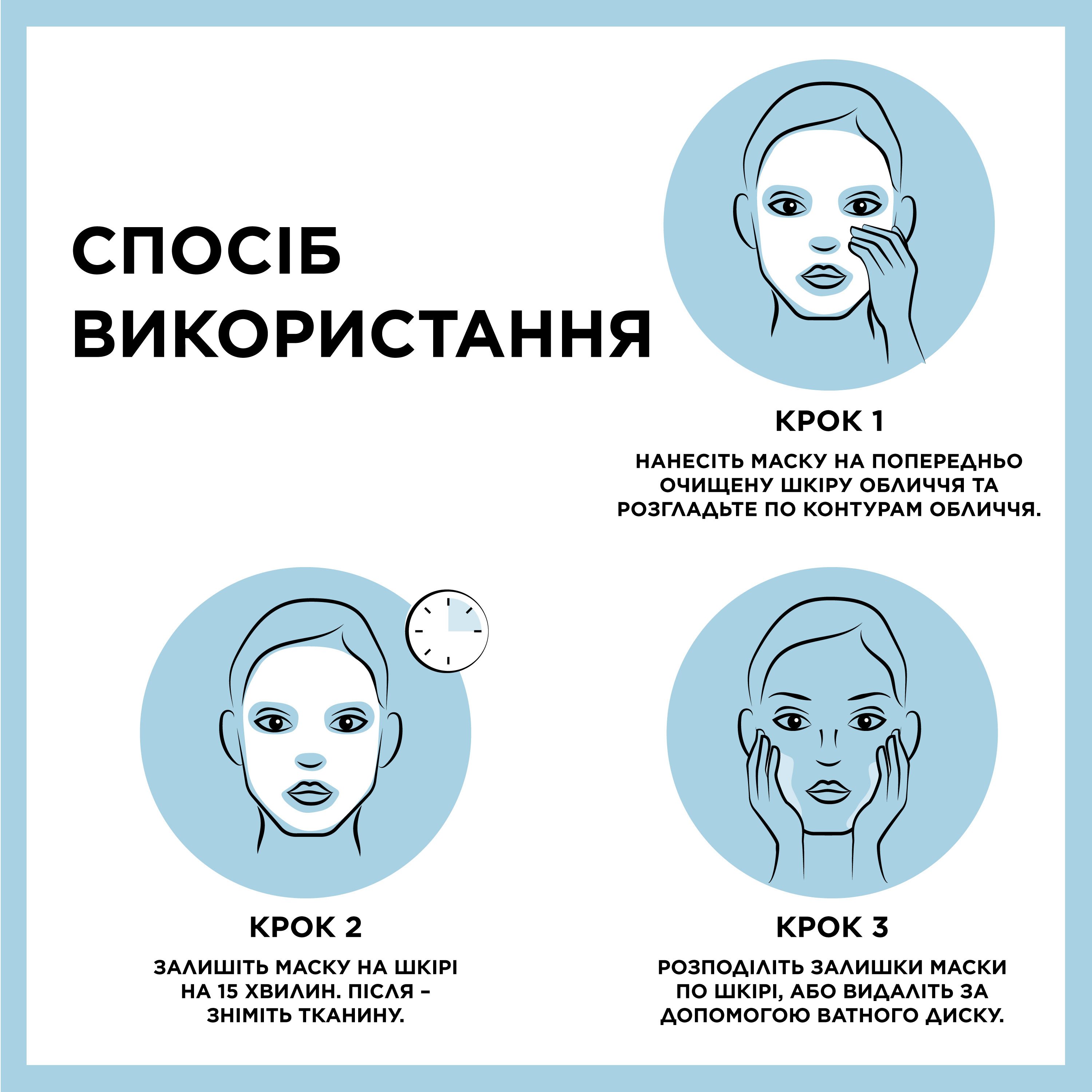 Гіалуронова тканинна маска для шкіри обличчя Garnier Skin Naturals Алое, 28 г - фото 4