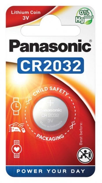Літієва батарейка Panasonic 3V CR 2032 Lithium, 1 шт. (CR-2032EL/1B) - фото 1