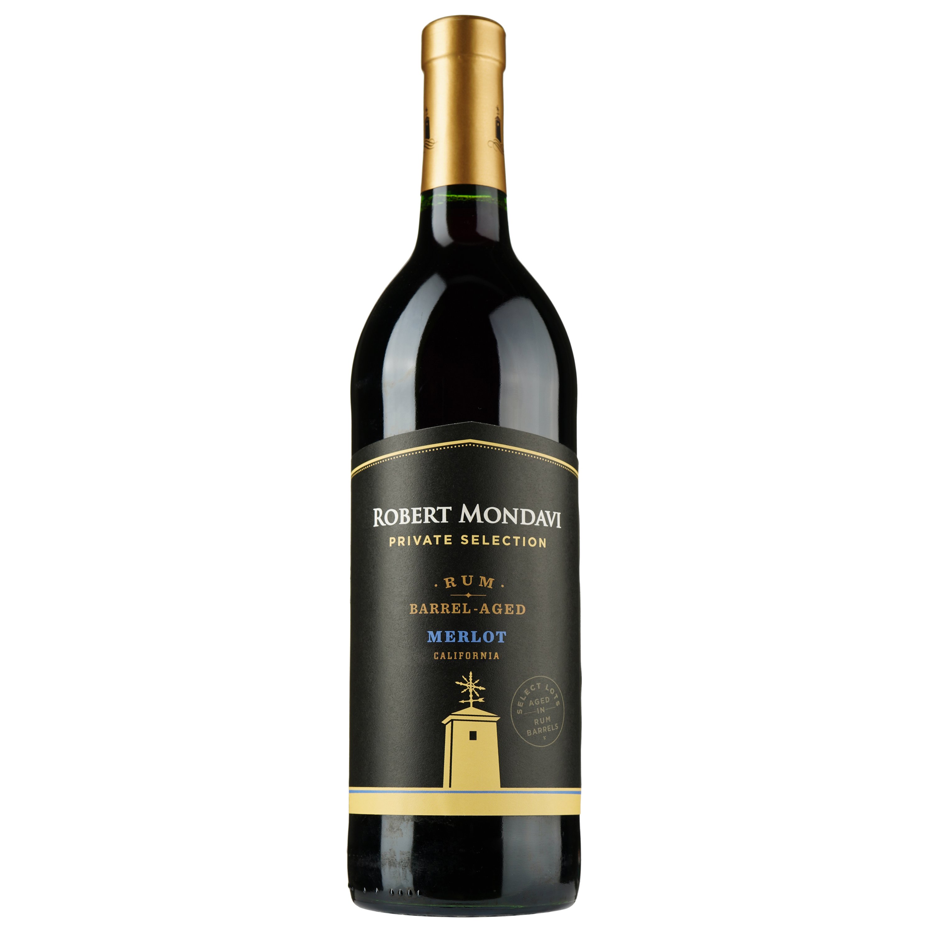 Вино Robert Mondavi Rum Barrel Aged Merlot, красное, сухое, 14,5%, 0,75л (90480) - фото 1