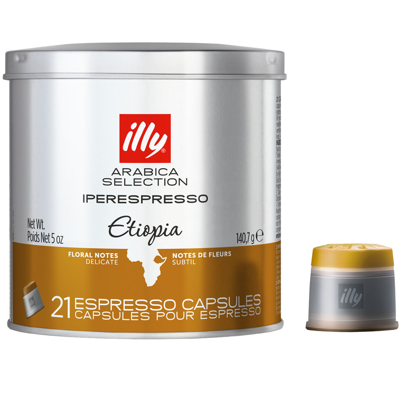 Кава мелена Illy IperEspresso Monoarabica Ethiopia Espresso 21 капсула 140.7 г - фото 1