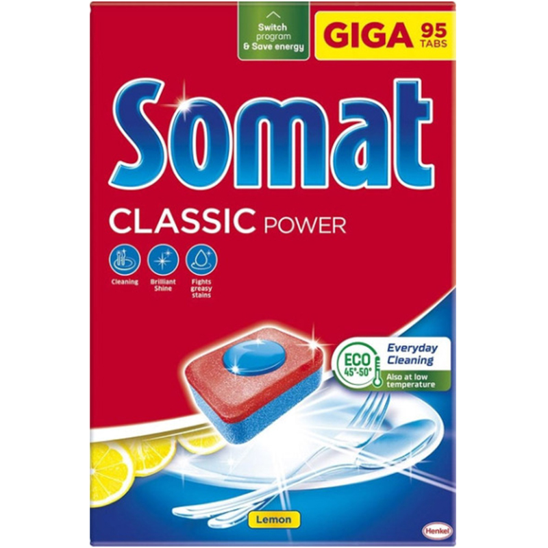 Таблетки для посудомоечной машины Somat Classic 95 шт. - фото 1