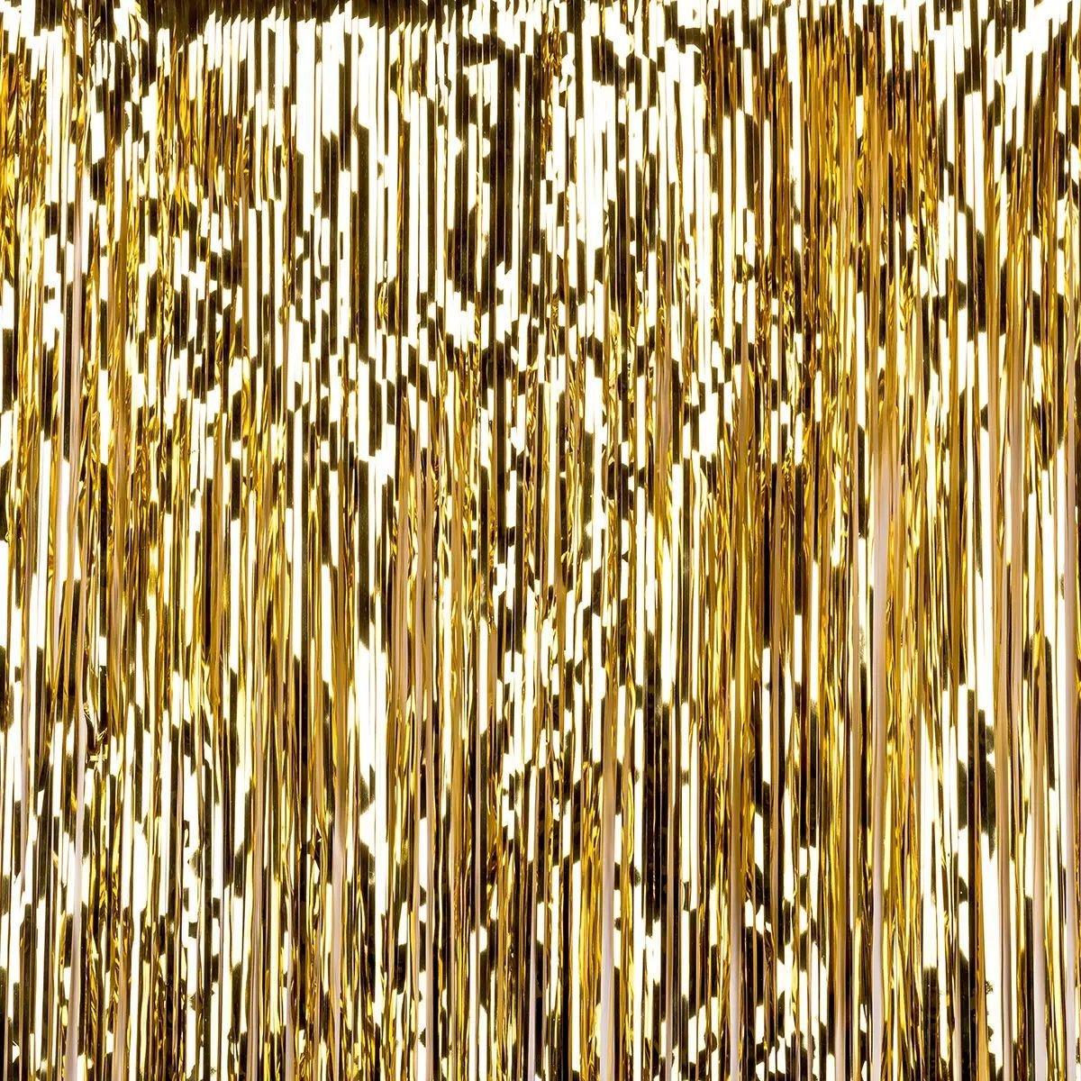 Мішура Novogod'ko Блискучий дощ для створення фотозони 50х270 см золото (904510) - фото 1