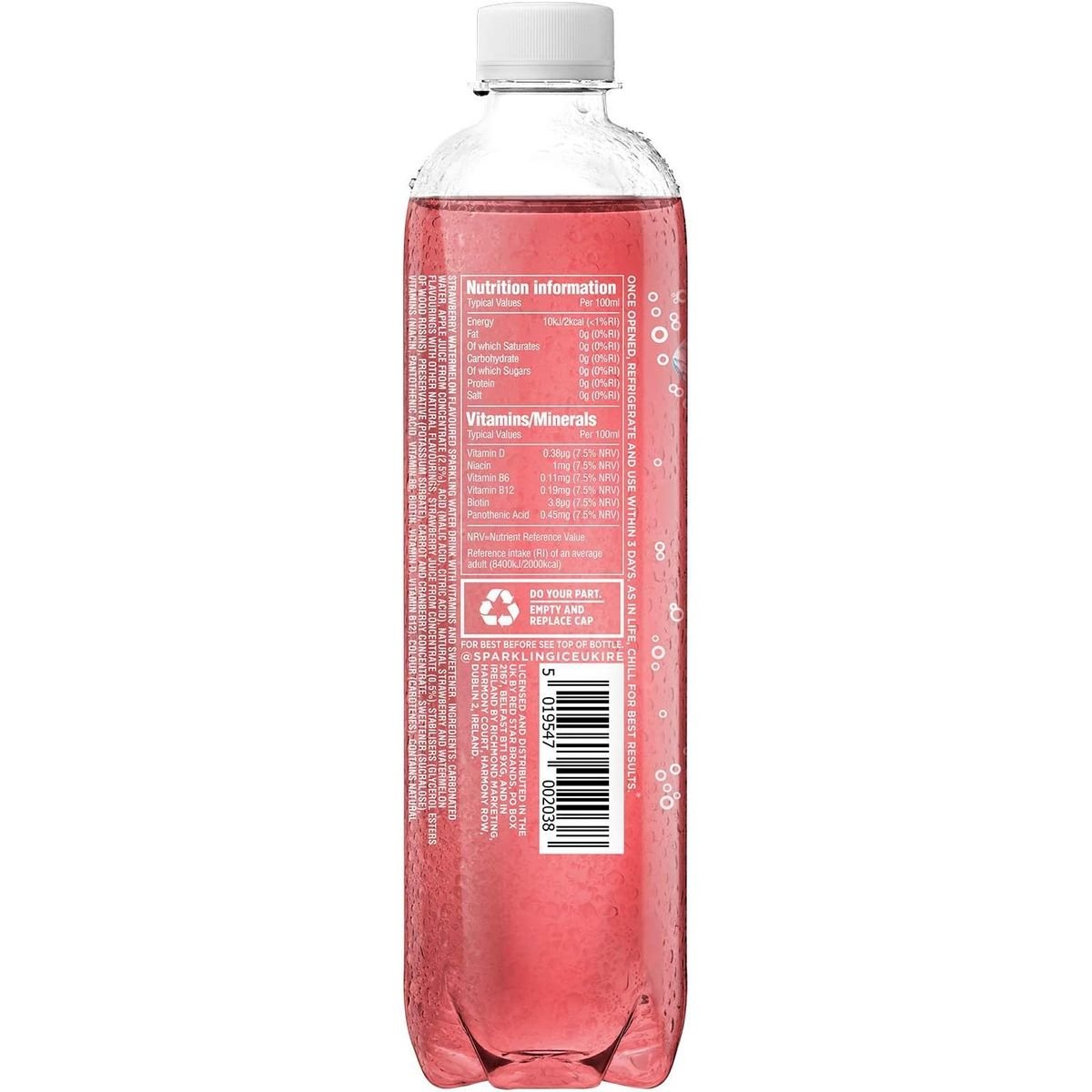 Напій Sparkling Ice Strawberry Watermelon безалкогольний 500 мл (895665) - фото 3