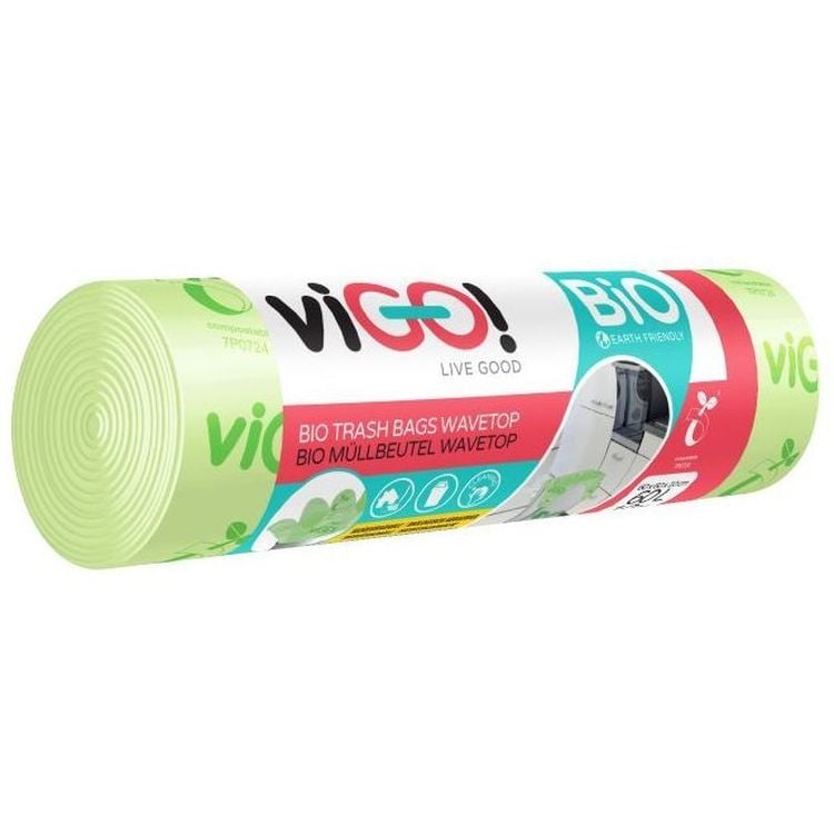 Пакети для сміття viGO! Bio PLA, 60 л, 10 шт. - фото 3