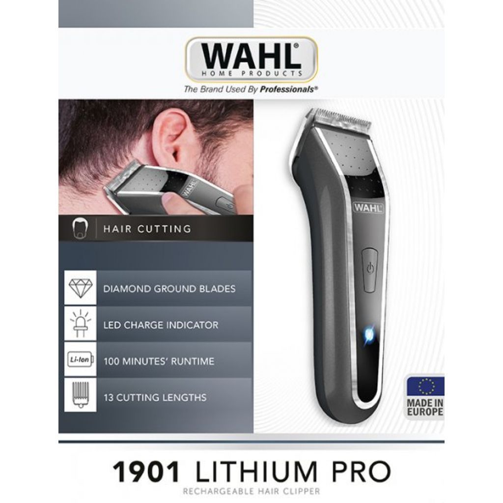 Машинка для стрижки Wahl Lithium Pro LED 1901.0465 чорний із сірим - фото 4