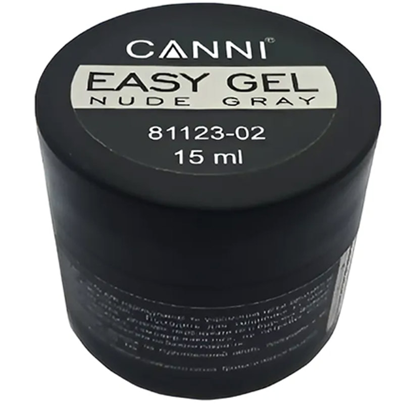 Гель для нарощування Canni Easy gel 02 Nude Gray 15 мл - фото 1