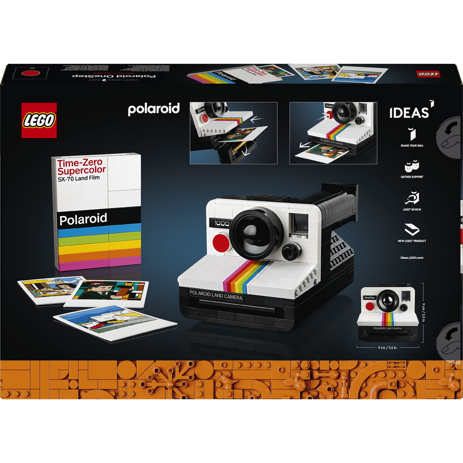 Конструктор LEGO Ideas Фотоаппарат Polaroid OneStep SX-70 516 детали (21345) - фото 9