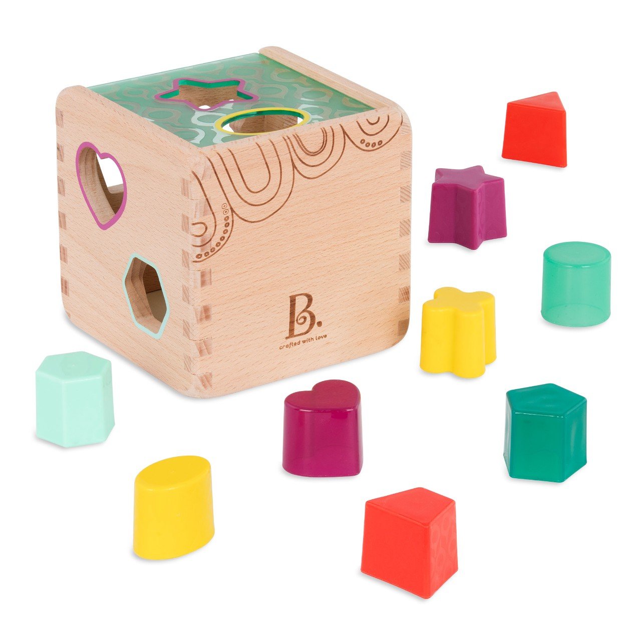 Сортер деревянный Battat Волшебный куб (BX1763Z) - фото 3