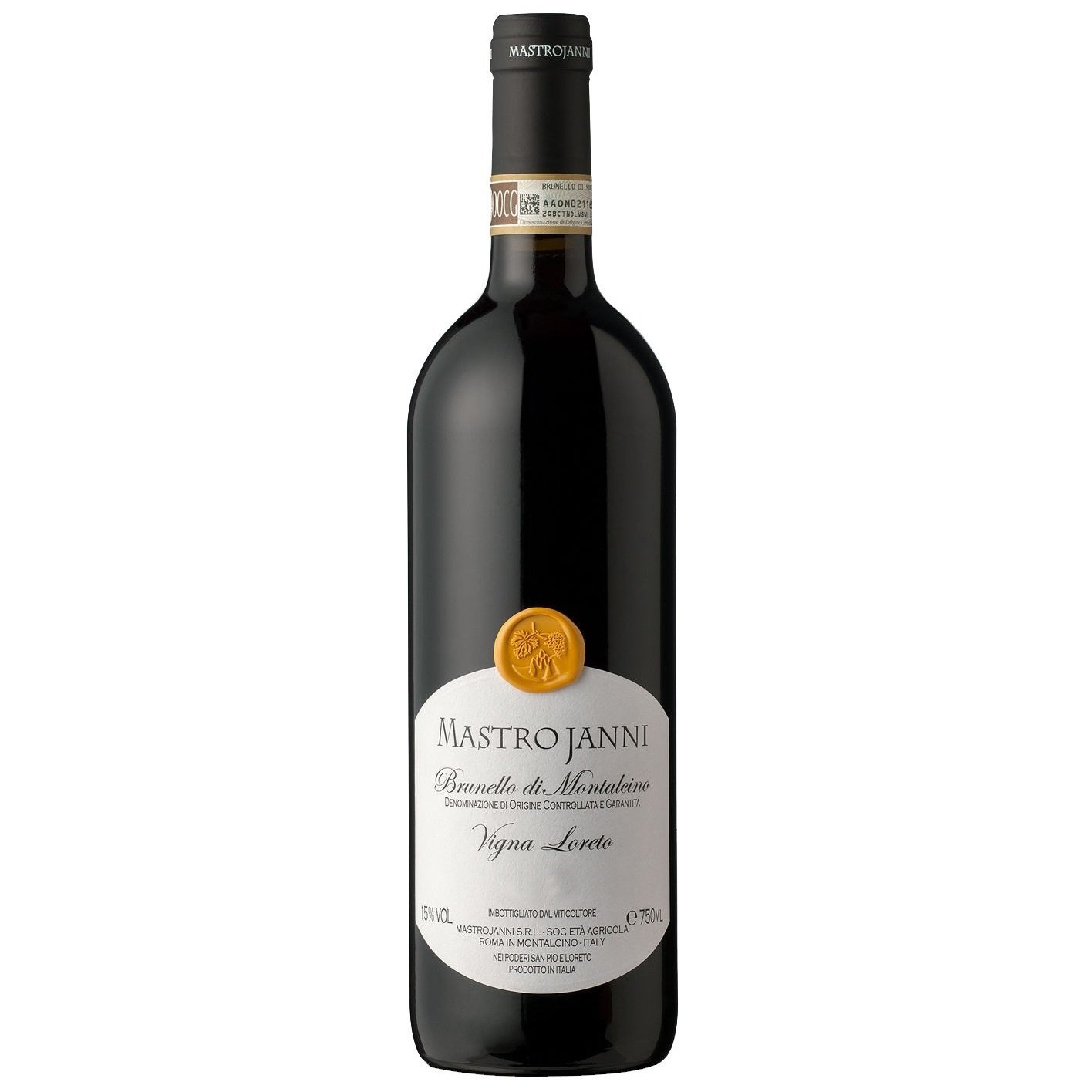 Вино Mastrojanni Brunello Vigna Loreto, красное, сухое, 14%, 0,75 л (8000017294726) - фото 1