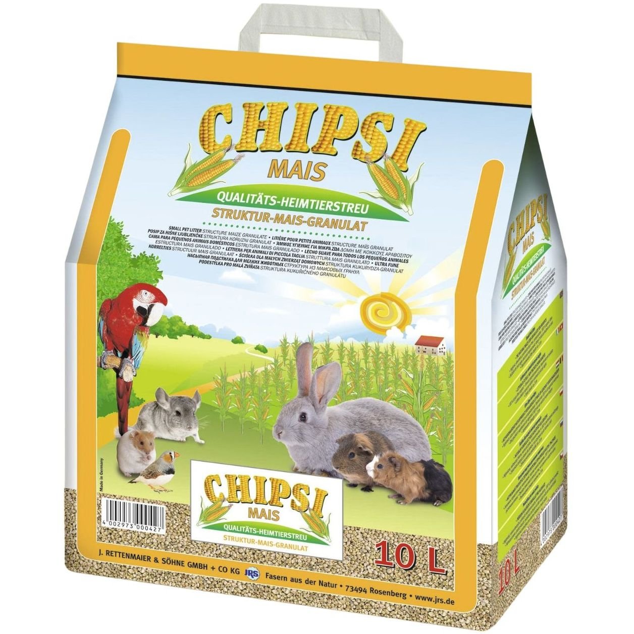 Гигиеничный наполнитель Chipsi Mais для малых животных, кукурузный, 10 л - фото 1