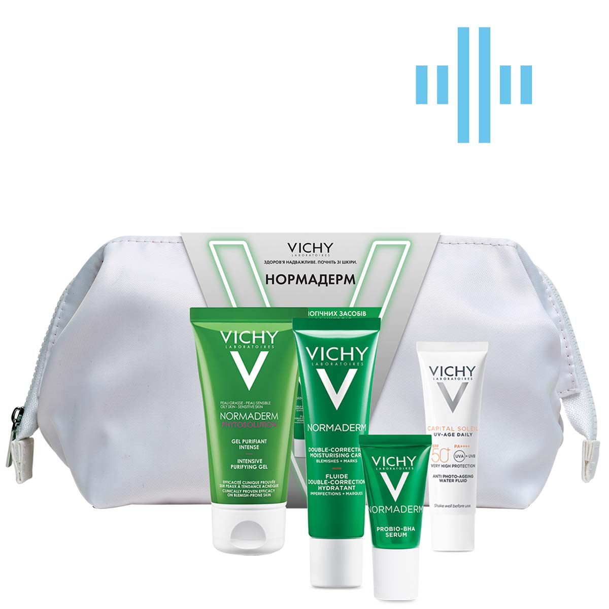 Набор Vichy Normaderm для коррекции недостатков жирной и проблемной кожи лица (VUA03570) - фото 1