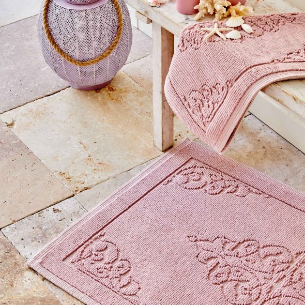 Набір килимків Karaca Home Milly pudra, сітло-рожевий (svt-2000022253734) - фото 1