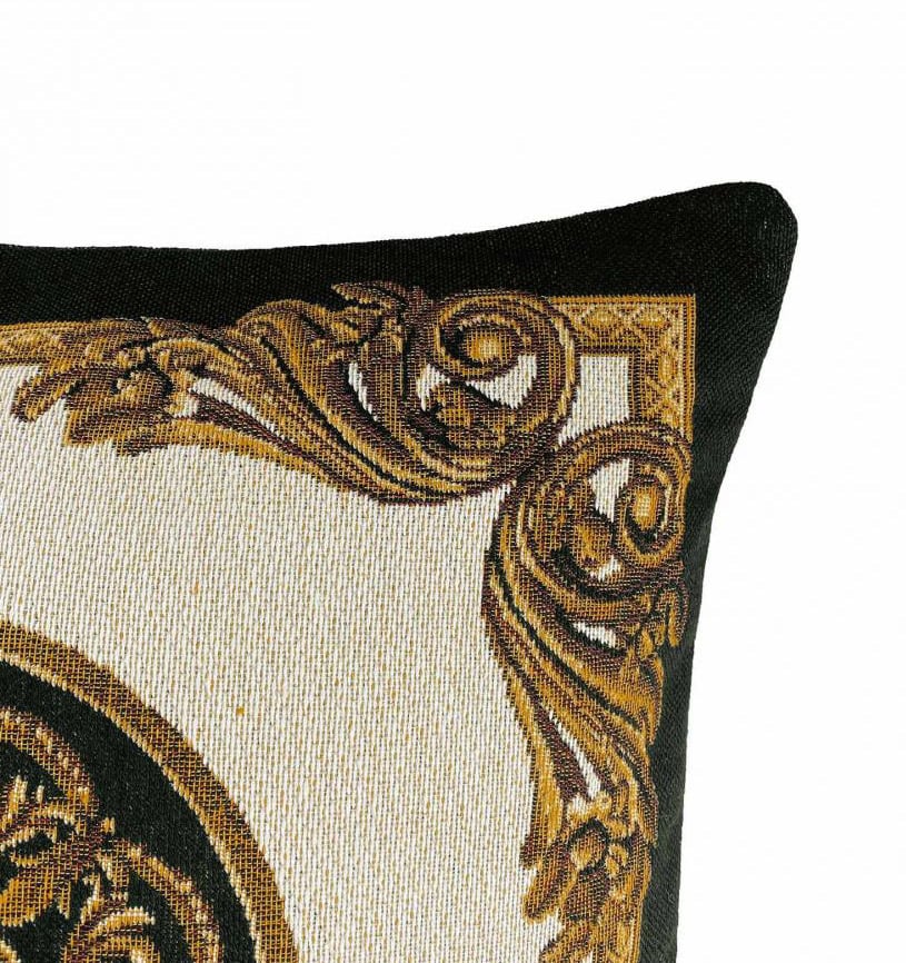 Подушка декоративна Прованс Baroque-1, 45х45 см, білий із золотим (25622) - фото 3