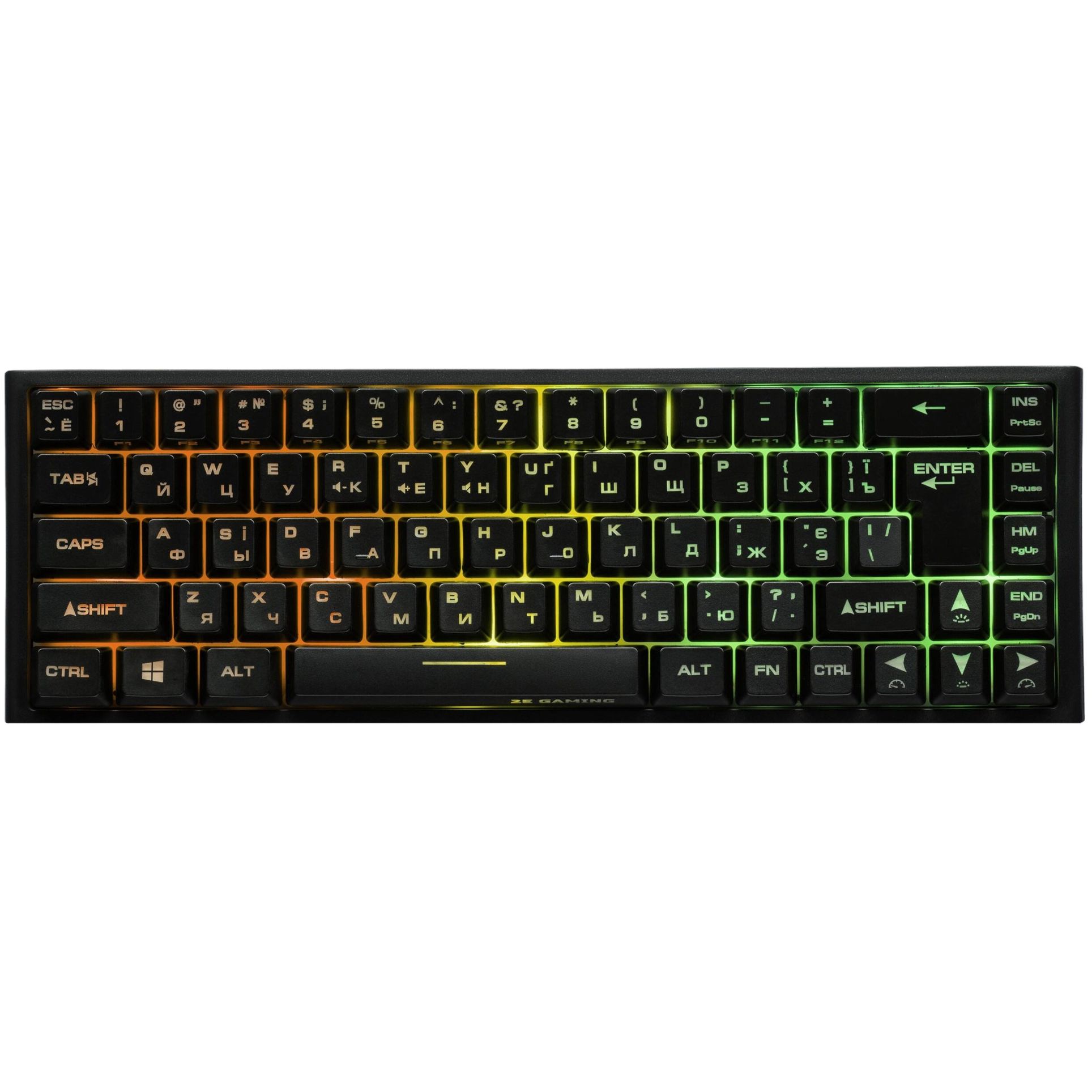 Клавиатура игровая 2E Gaming KG360 беспроводная с подсветкой black (2E-KG360UBK) - фото 1