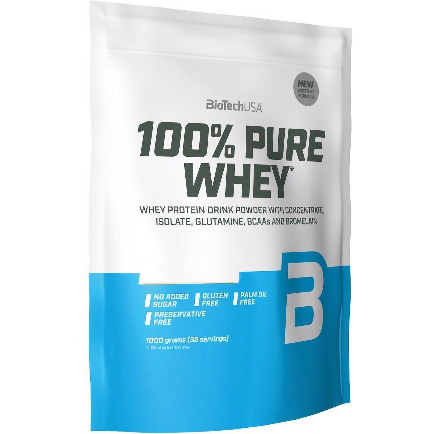 Протеин Biotech 100% Pure Whey Bourbon Vanilla 1 кг - фото 1