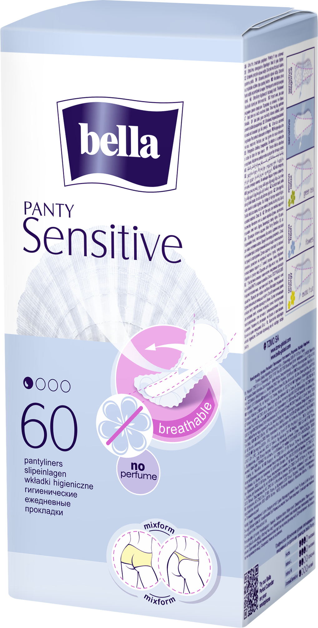 Ежедневные прокладки Bella Panty Sensitive 60 шт. - фото 1
