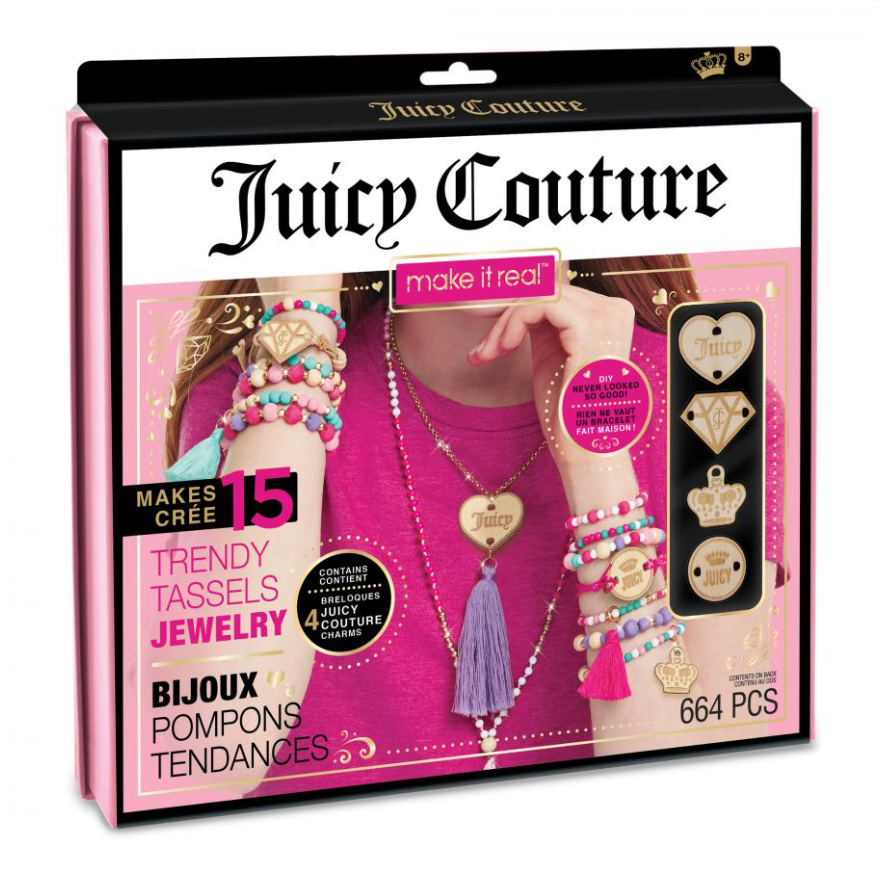 Набор для создания шарм-браслетов Make it Real Juicy Couture Модный образ (MR4415) - фото 1