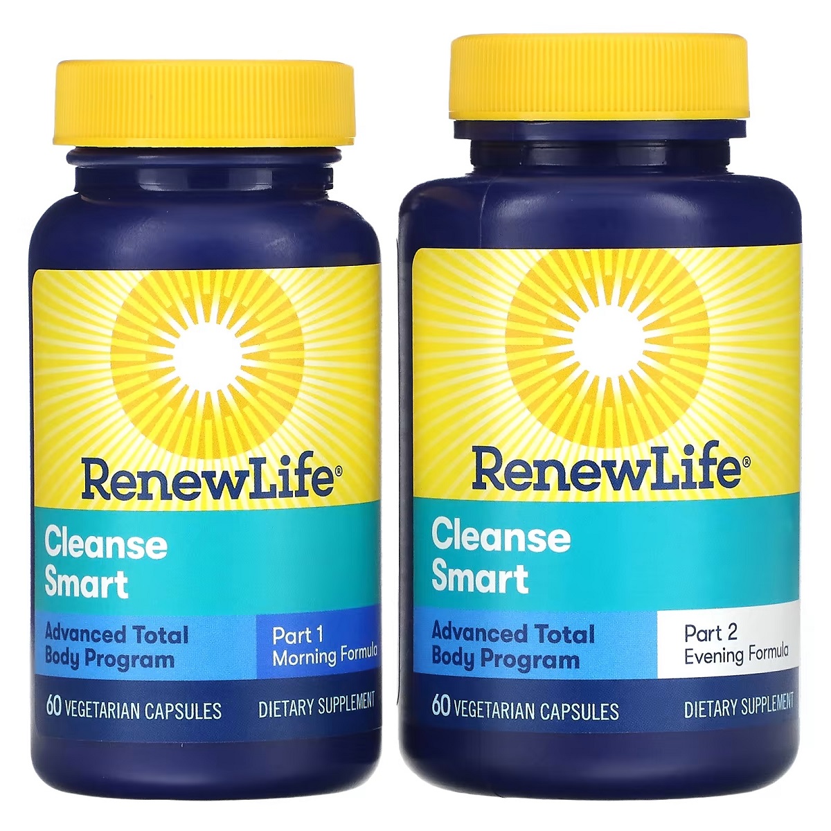 Очистка и детокс 30-дневная программа Renew Life Advanced Cleanse Smart 2 баночки по 60 вегетарианских капсул - фото 2