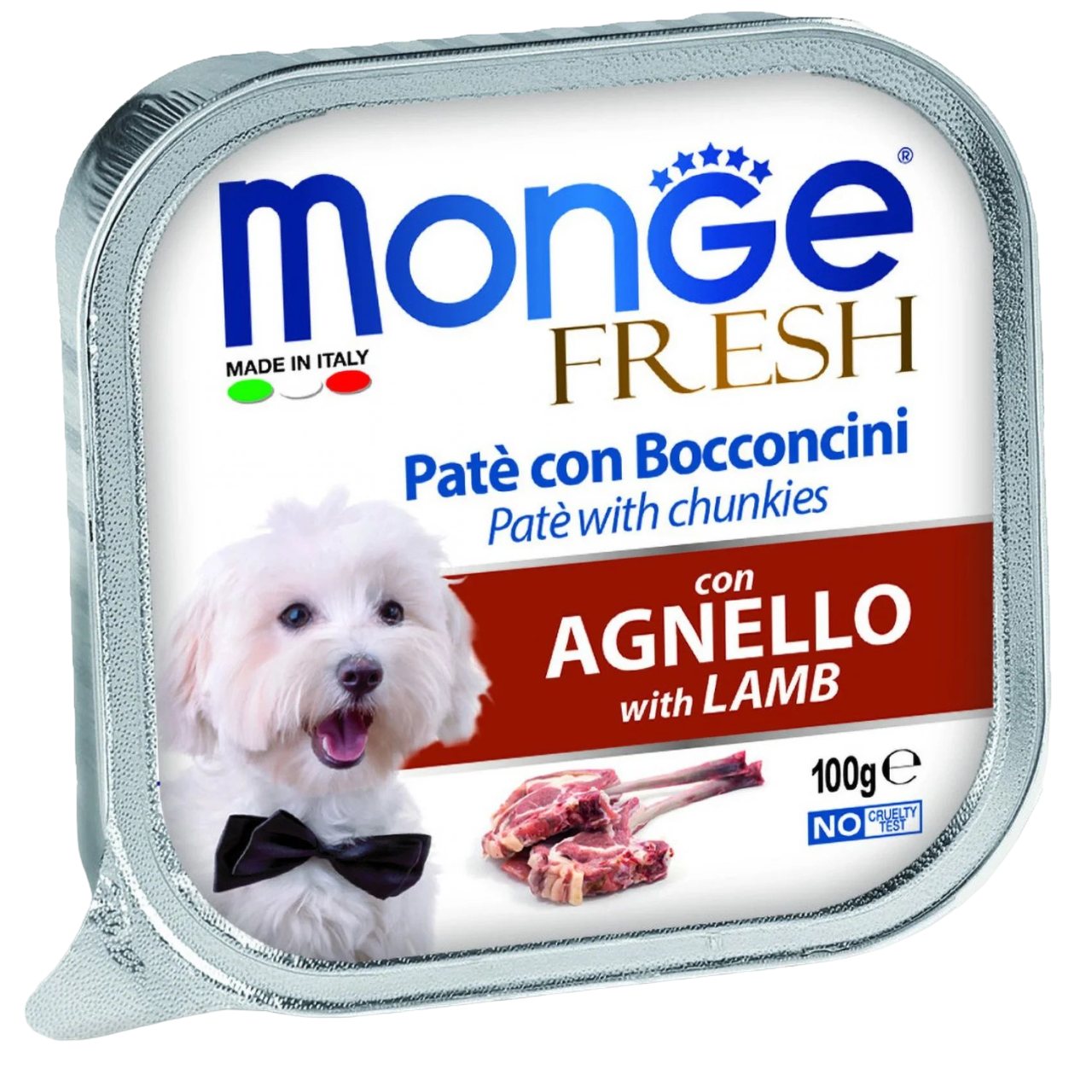 Влажный корм Monge Dog Fresh с ягненком, 100 г - фото 1