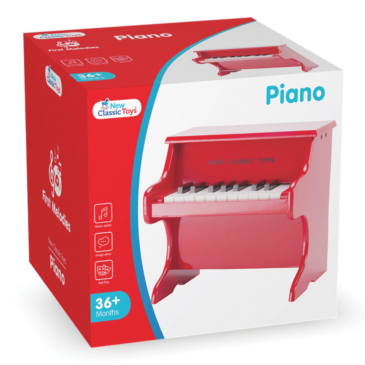 Детское пианино New Classic Toys красное (10155) - фото 4