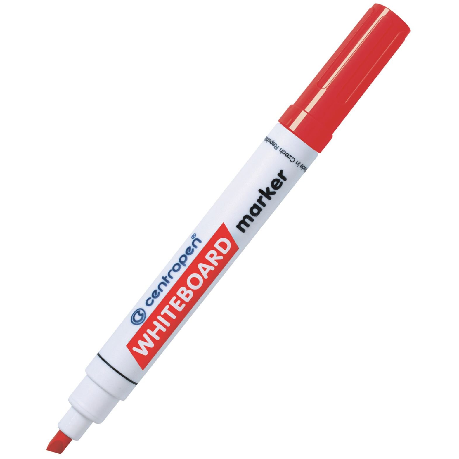 Маркер для досок Centropen WhiteBoard клиновидный 1-4.5 мм красный (8569/02) - фото 1