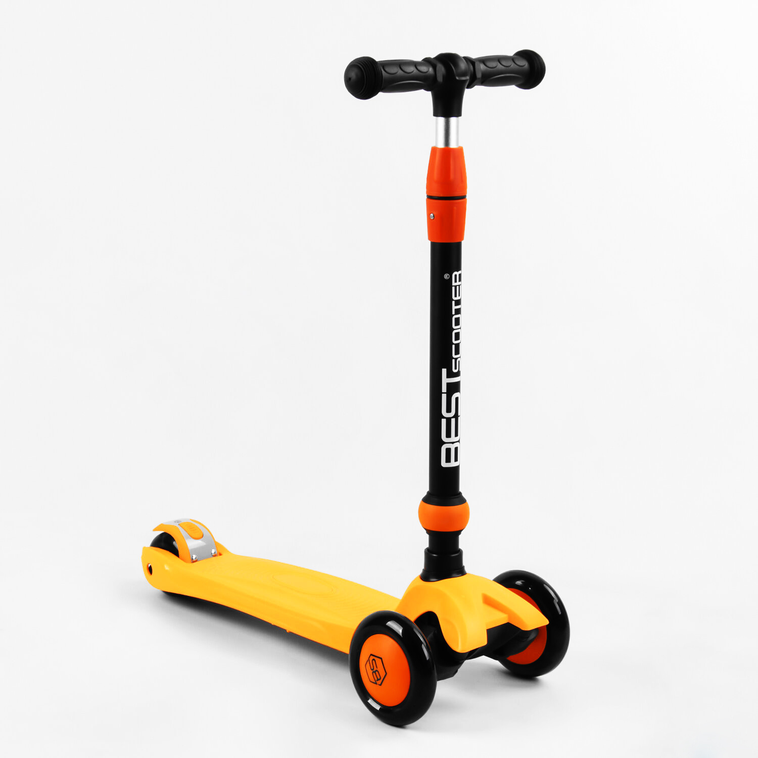 Самокат-велобег 3 в 1 Best Scooter 32х14х61-75 см Оранжевый 000231685 - фото 5