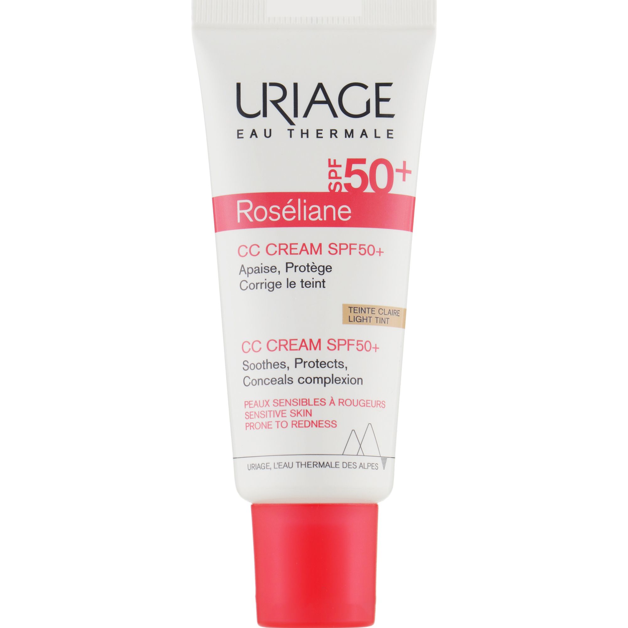 CC-крем для обличчя Uriage Roséliane SPF50+, світлий тон, 40 мл - фото 1